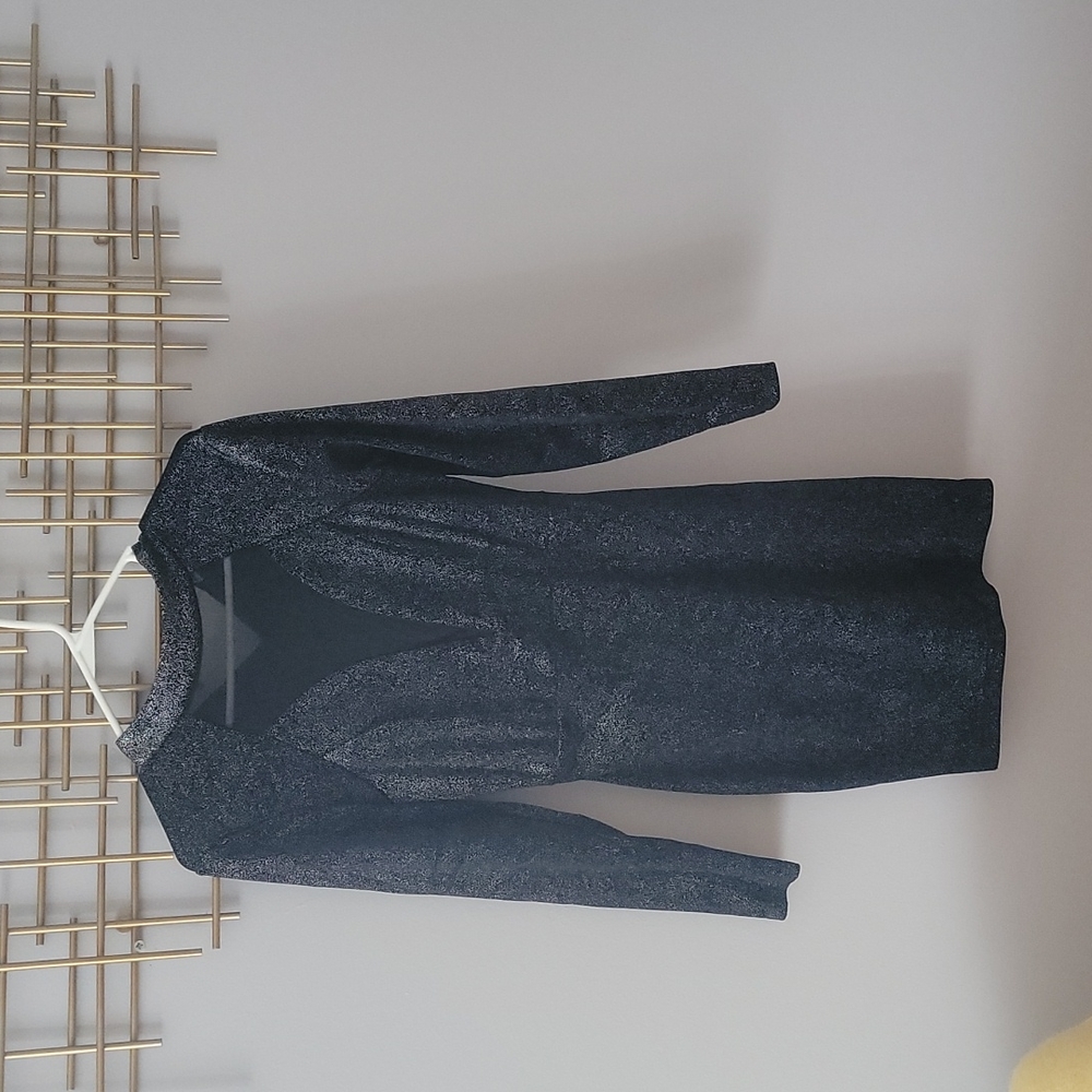Long sleeve short Blue dress, Small.